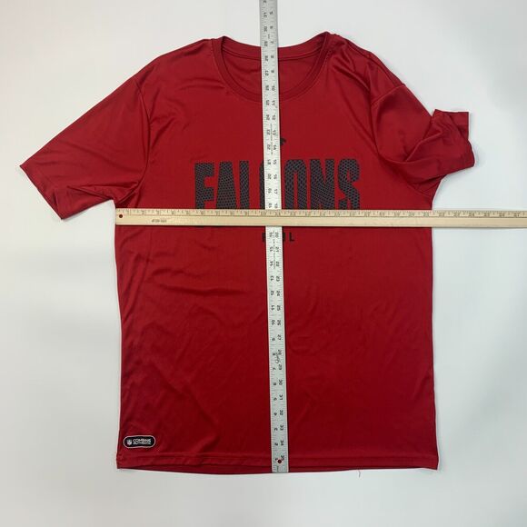 Atlanta Falcons T Shirt Mens L Large Red Combine Authentic NFL Team Apparel Tee - Picture 7 of 12